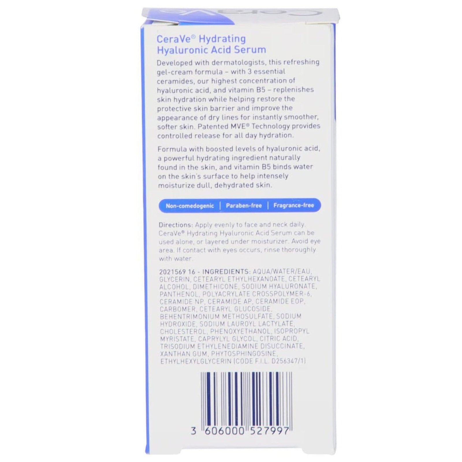 CeraVe Hydrating Hyaluronic Acid Serum 1oz